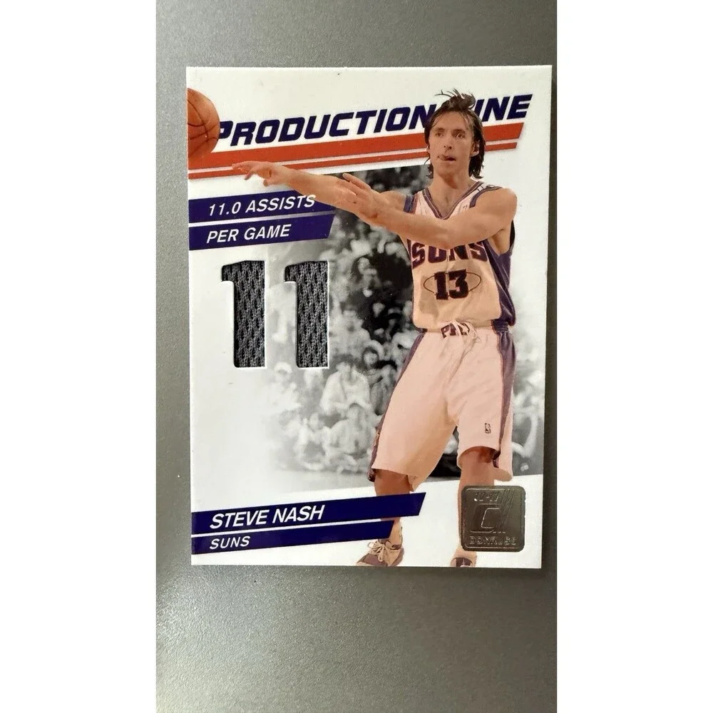 2010-11 Donruss Production Line Steve Nash Jersey Relic #41 Serial 227/399